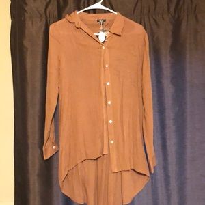Rust color button up